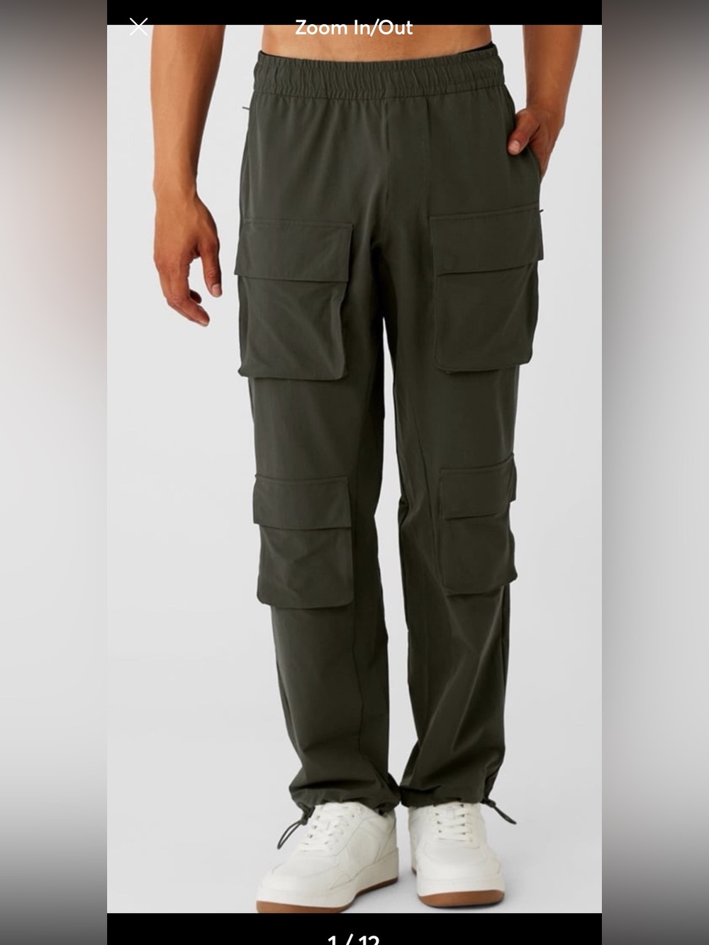 NWOT Alo Cargo Venture Pant - Stealth Green men’s size XL